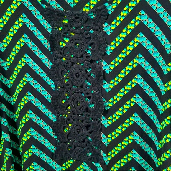 Alfani Geometric Crochet Tunic XL - Picture 5 of 7